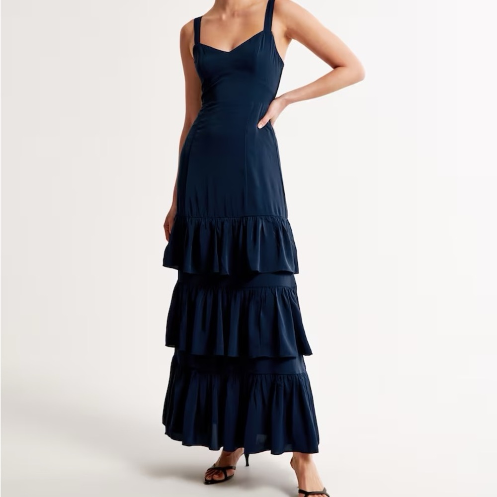 Abercrombie Ruffle Tiered Maxi Dress